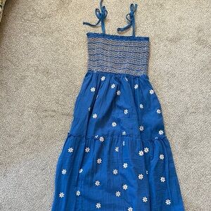 Blue Floral Maxi Dress